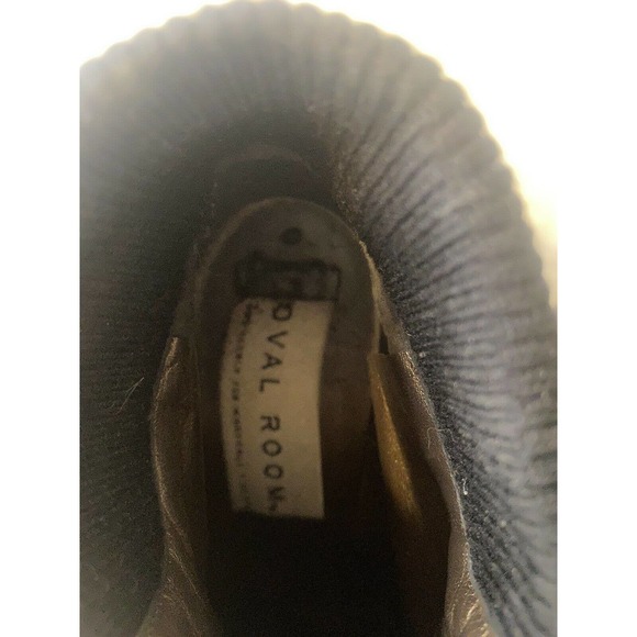 Oval Room womens black suede booties Lace Up Heels size 7B. 1G - Picture 5 of 7